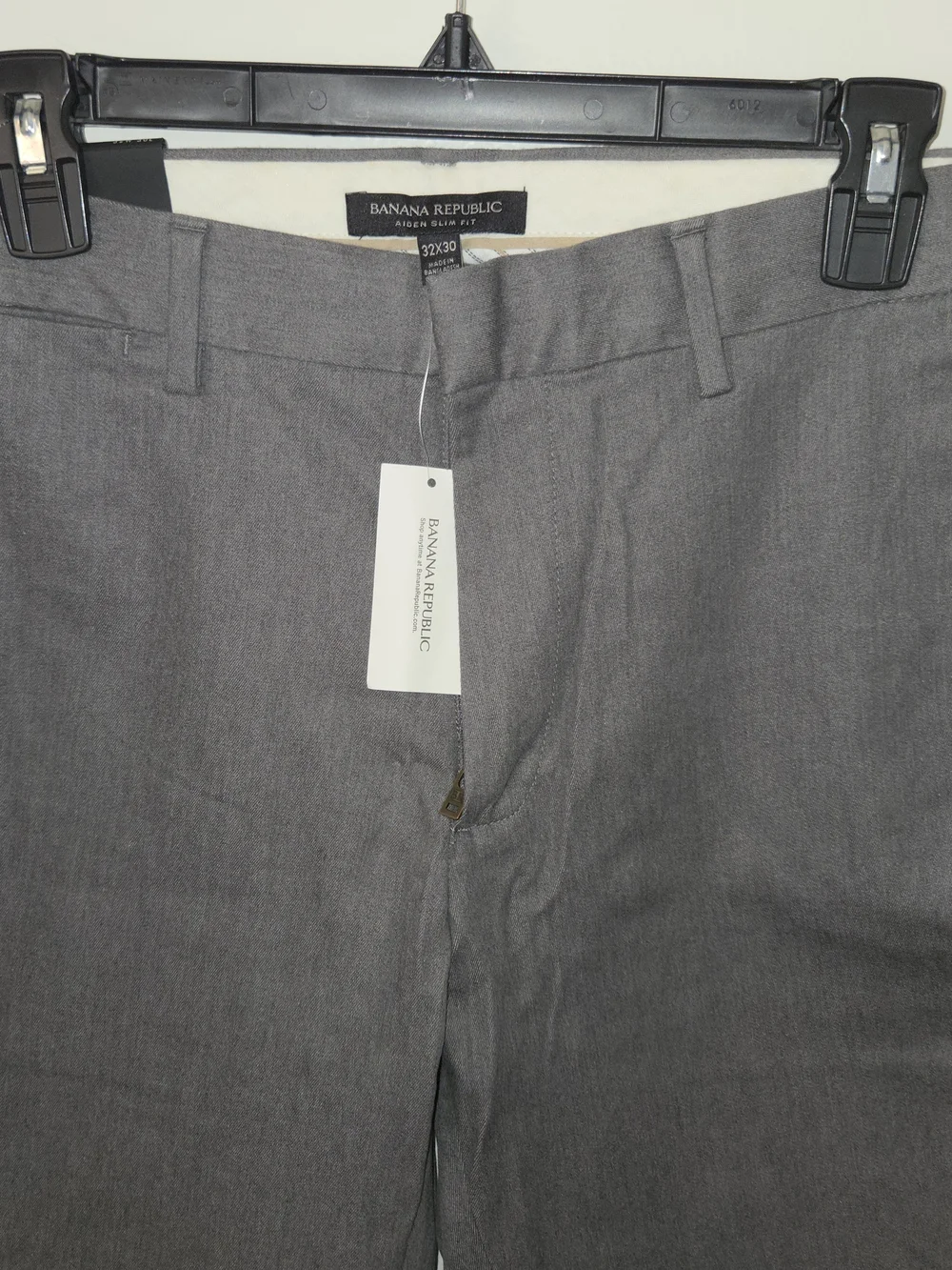 Banana Republic Aiden Slim-fit Men's Charcoal Chinos